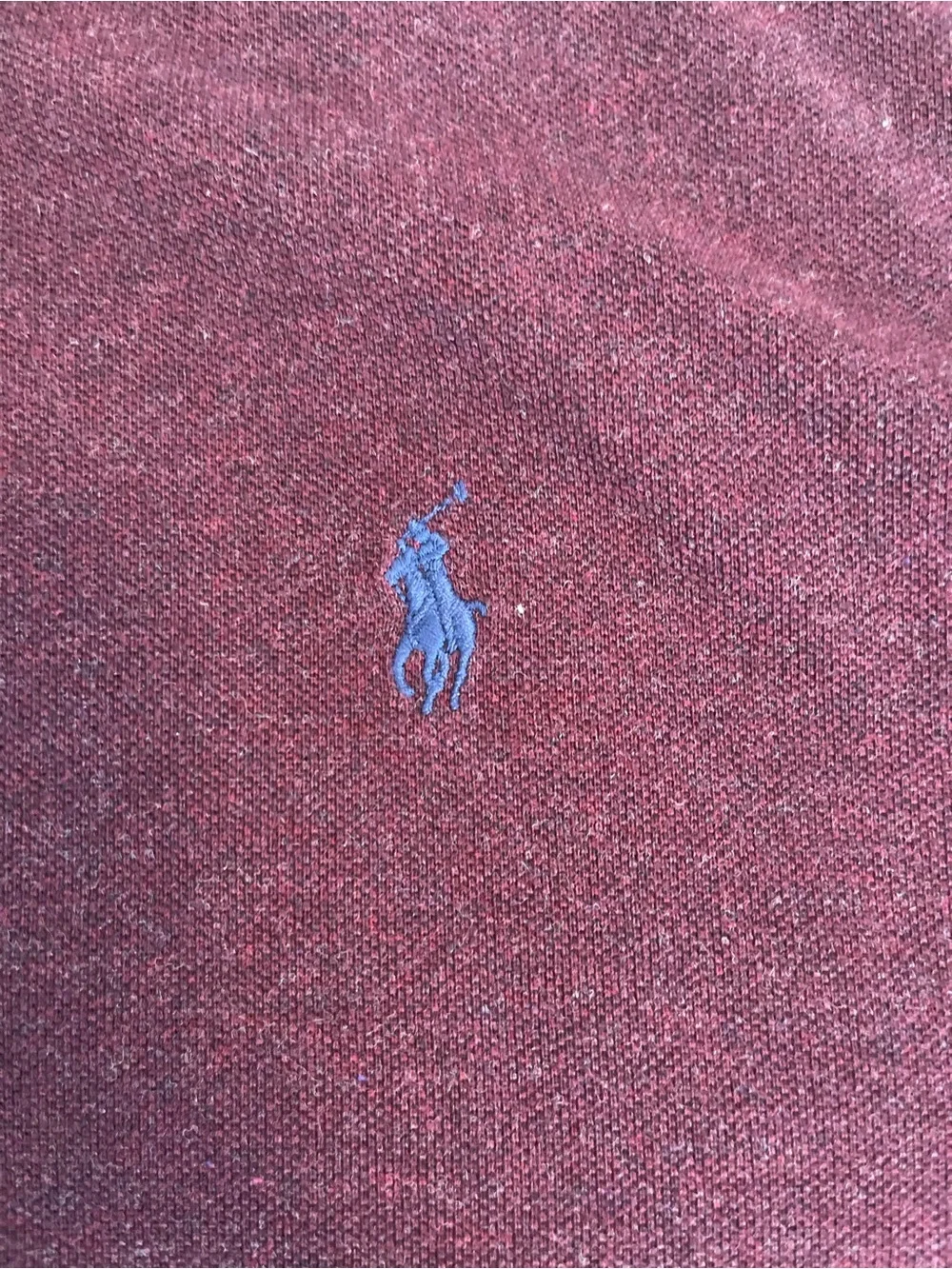 Ralph Lauren Men's Polo in Deep Burgundy with Navy Pony